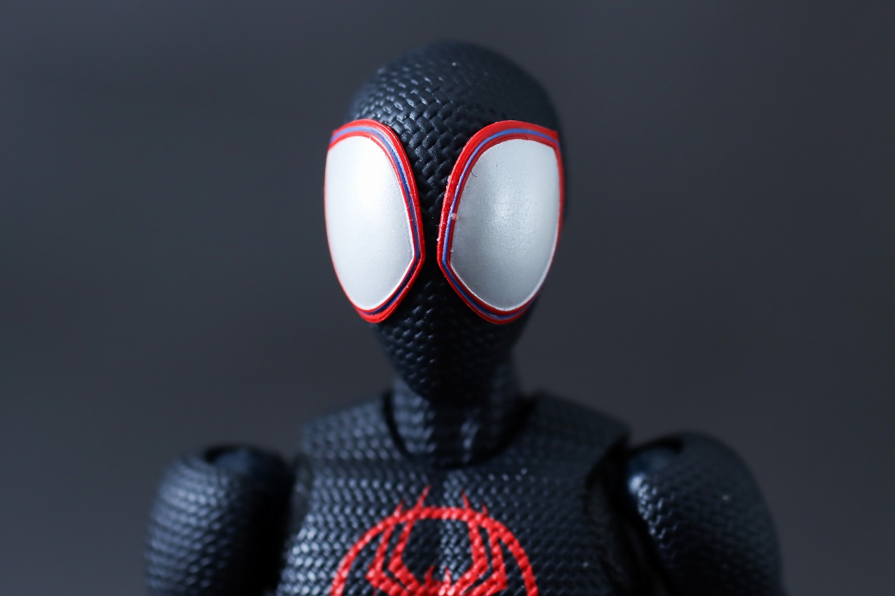 S.H.フィギュアーツ　マイルス・モラレス　スパイダーマン：アクロス・ザ・スパイダーバース　レビュー　付属品　差し替え目パーツ
