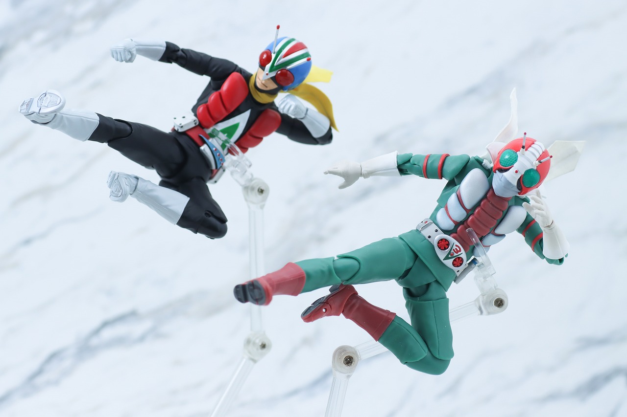 S.H.フィギュアーツ　ライダーマン　真骨彫製法　レビュー　アクション　仮面ライダーV3