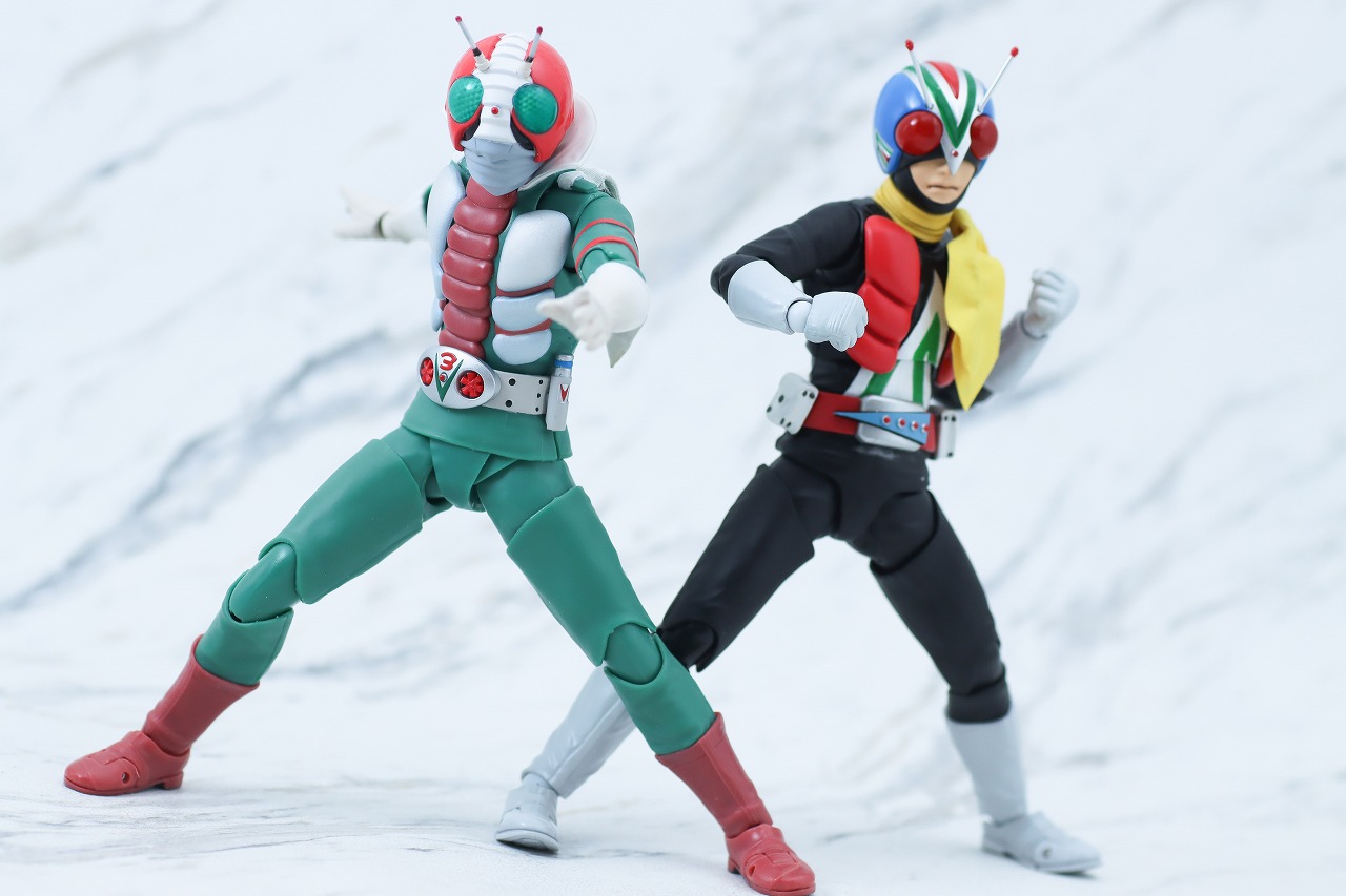 S.H.フィギュアーツ　ライダーマン　真骨彫製法　レビュー　アクション　仮面ライダーV3