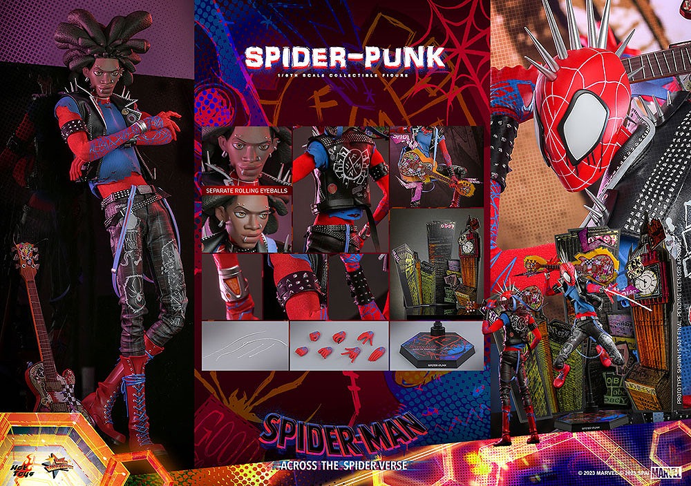 ホットトイズ　ムービー・マスターピース　スパイダー・パンク（スパイダーマン：アクロス・ザ・スパイダーバース）