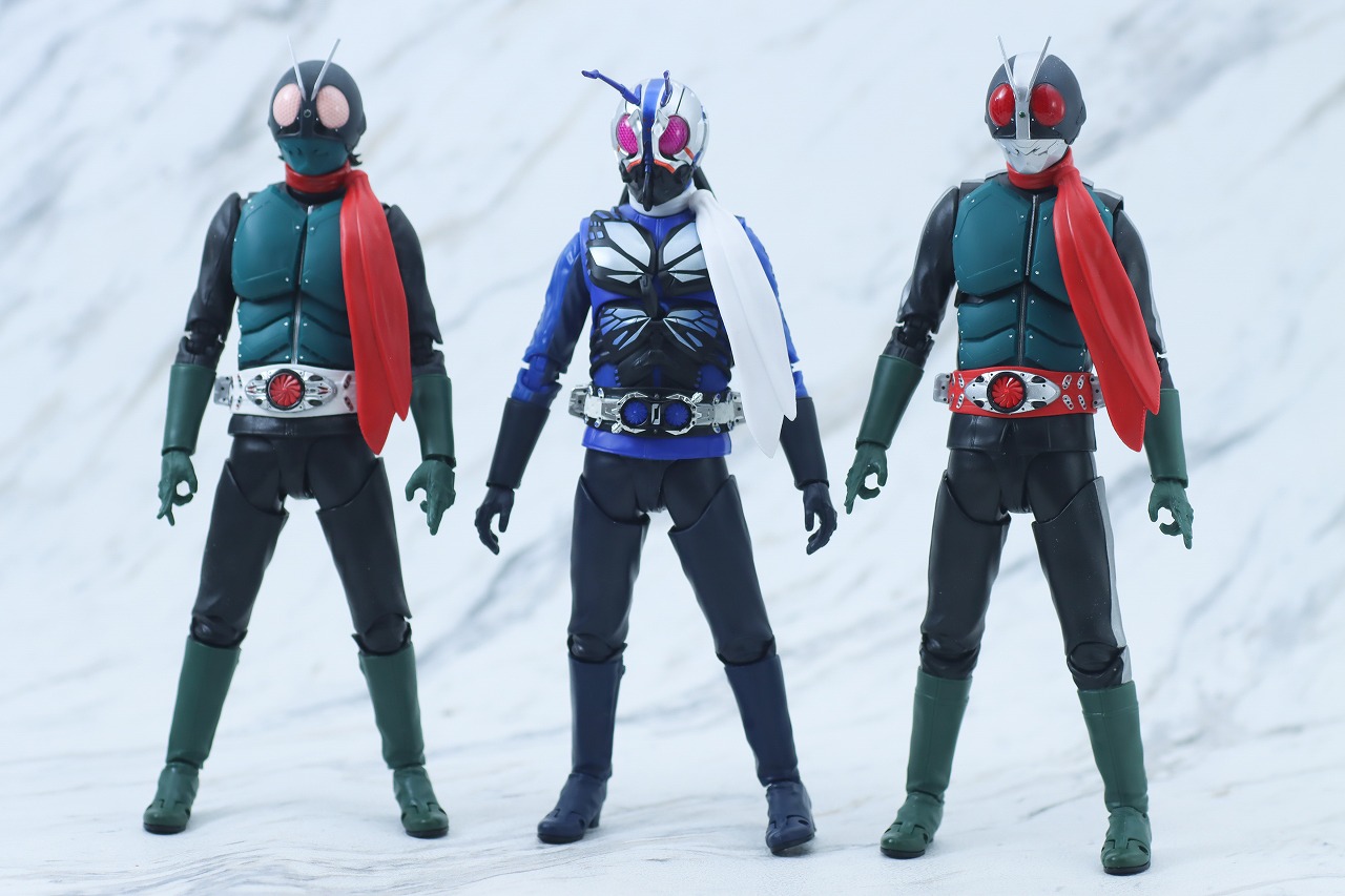 S.H.フィギュアーツ　仮面ライダー第0号　レビュー　本体　仮面ライダー　仮面ライダー第2号　比較