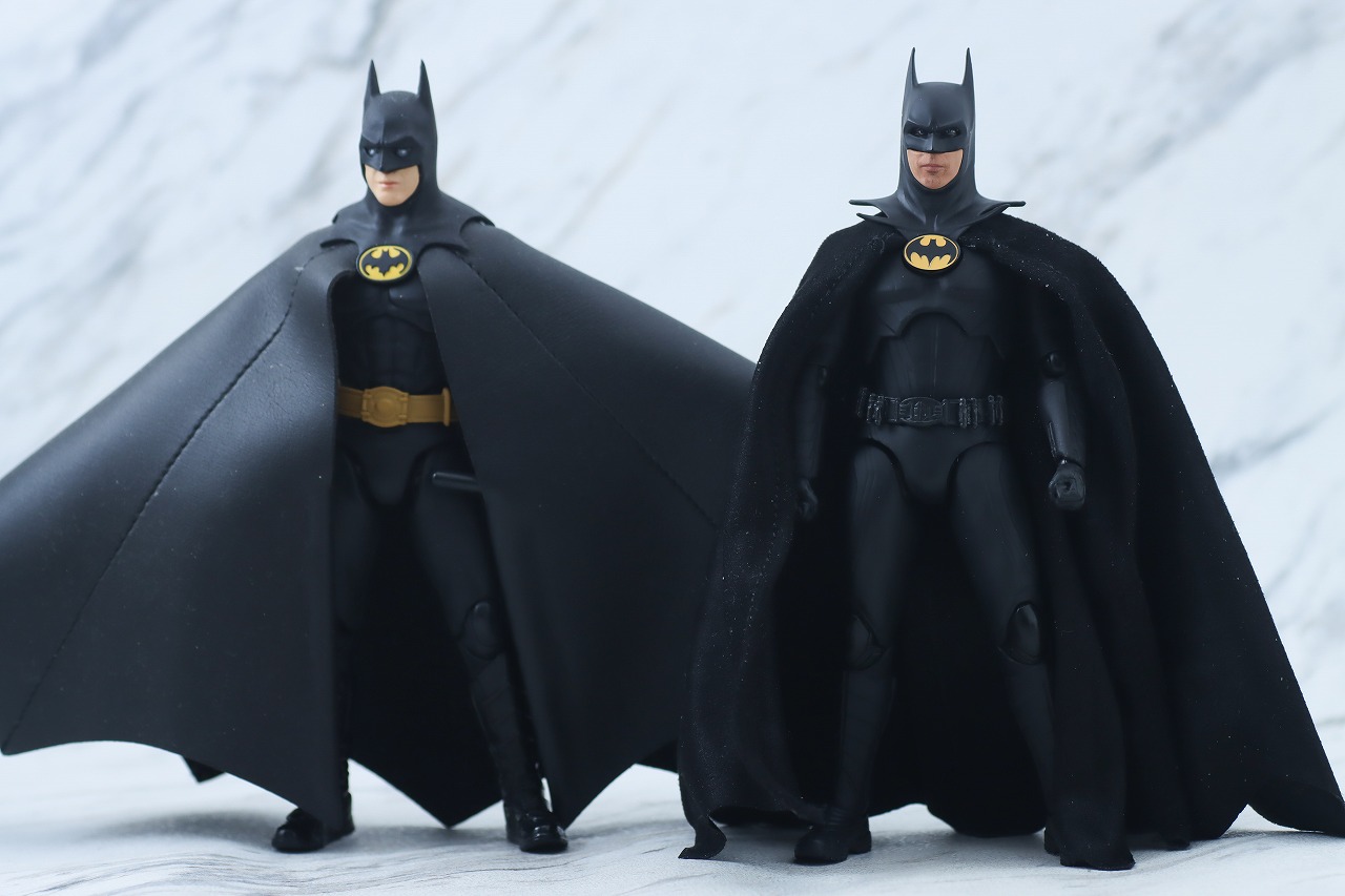 S.H.フィギュアーツ　バットマン　マイケル・キートン　ザ・フラッシュ　レビュー　本体　１９８９　比較