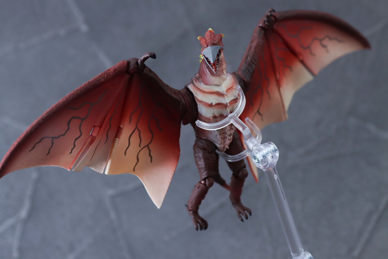 S.H.モンスターアーツ　ファイヤーラドン　幕張決戦Ver.　レビュー　アクション