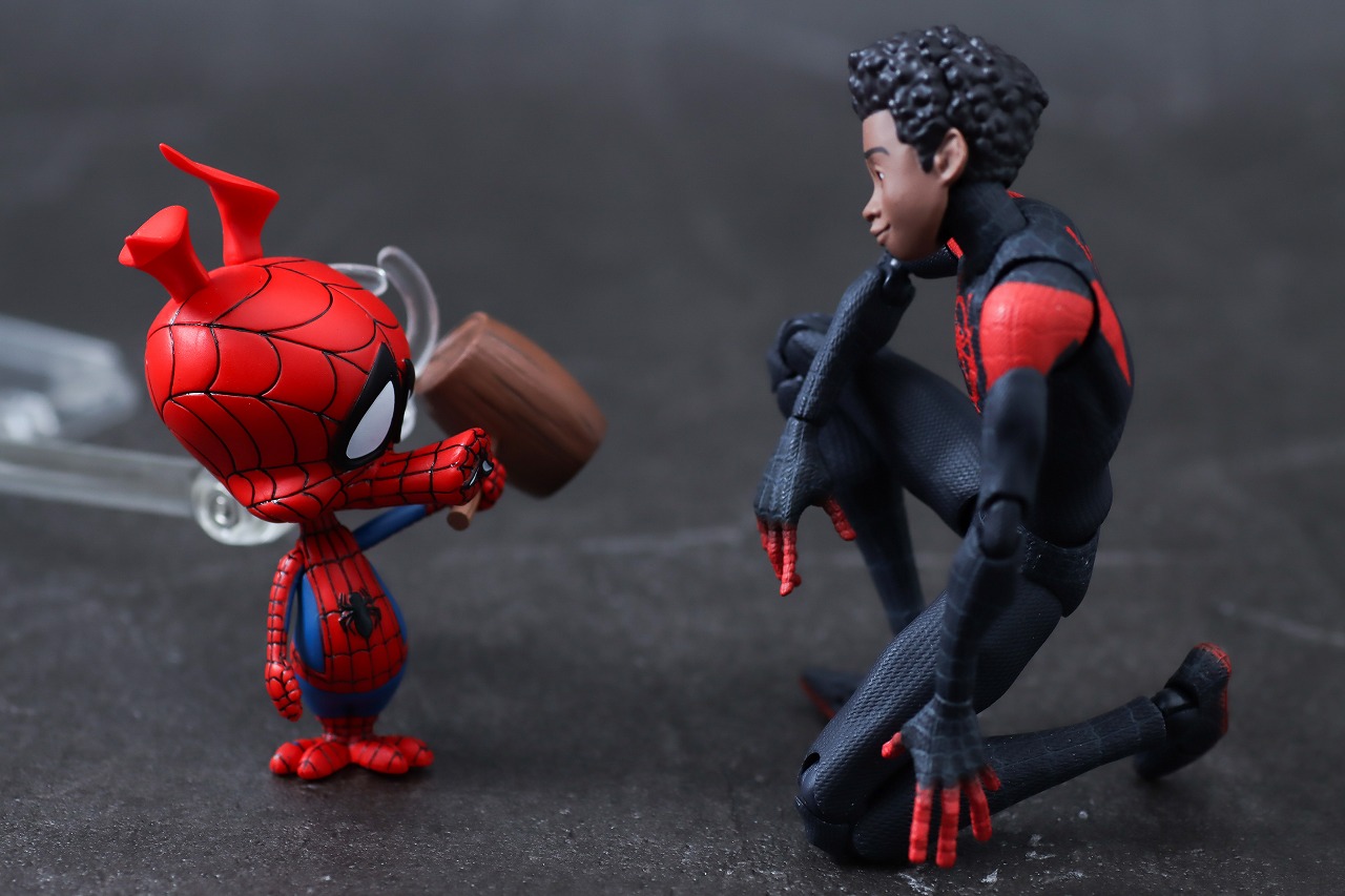 千値練 SVアクション　スパイダー・ハム　レビュー　アクション　マイルス・モラレス