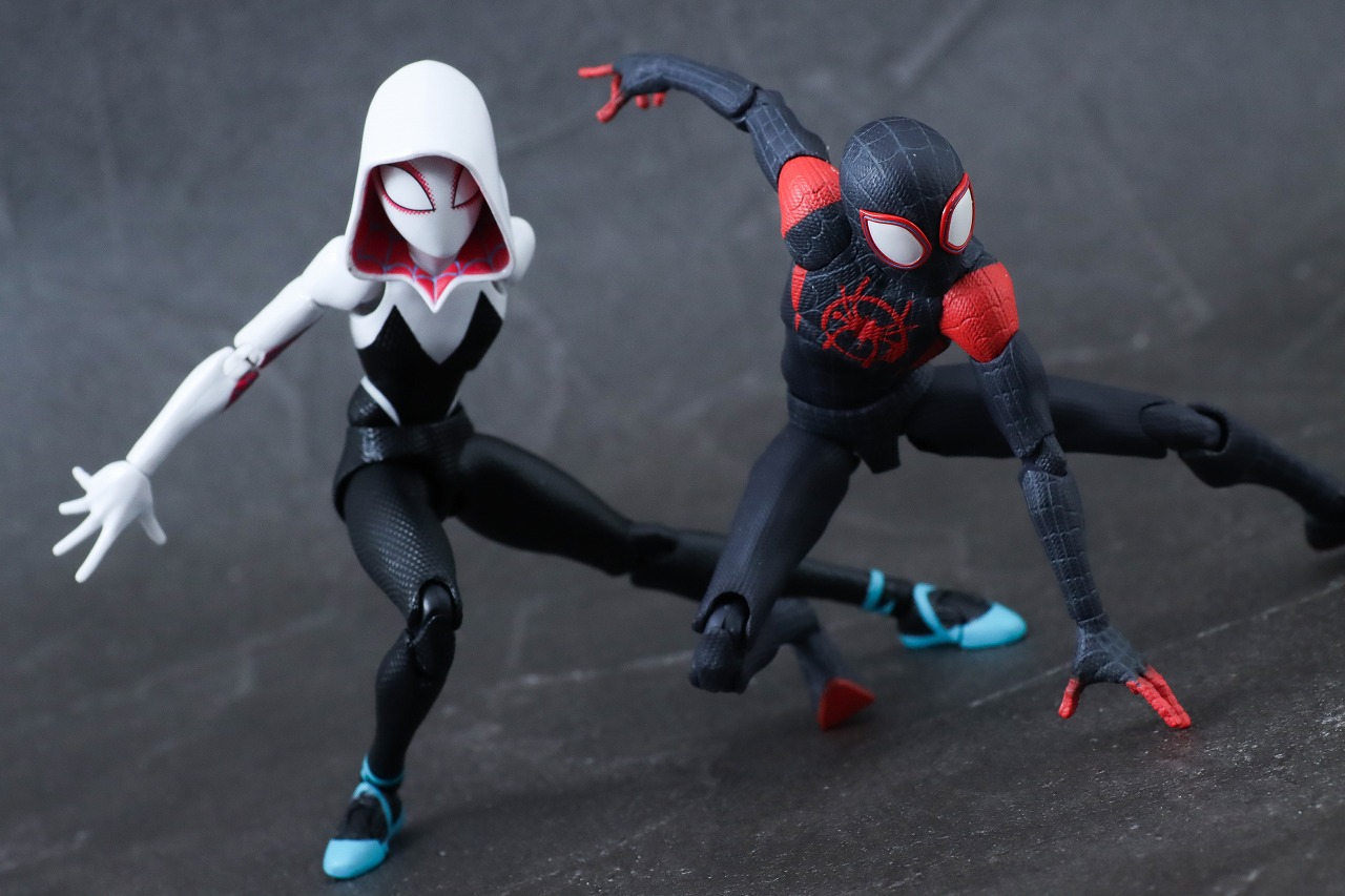 千値練 SVアクション　スパイダー・グウェン＆　レビュー　アクション マイルス・モラレス