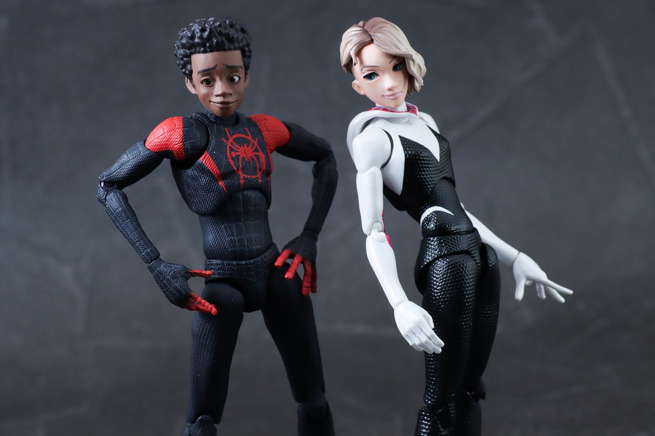 千値練 SVアクション　スパイダー・グウェン＆　レビュー　アクション マイルス・モラレス