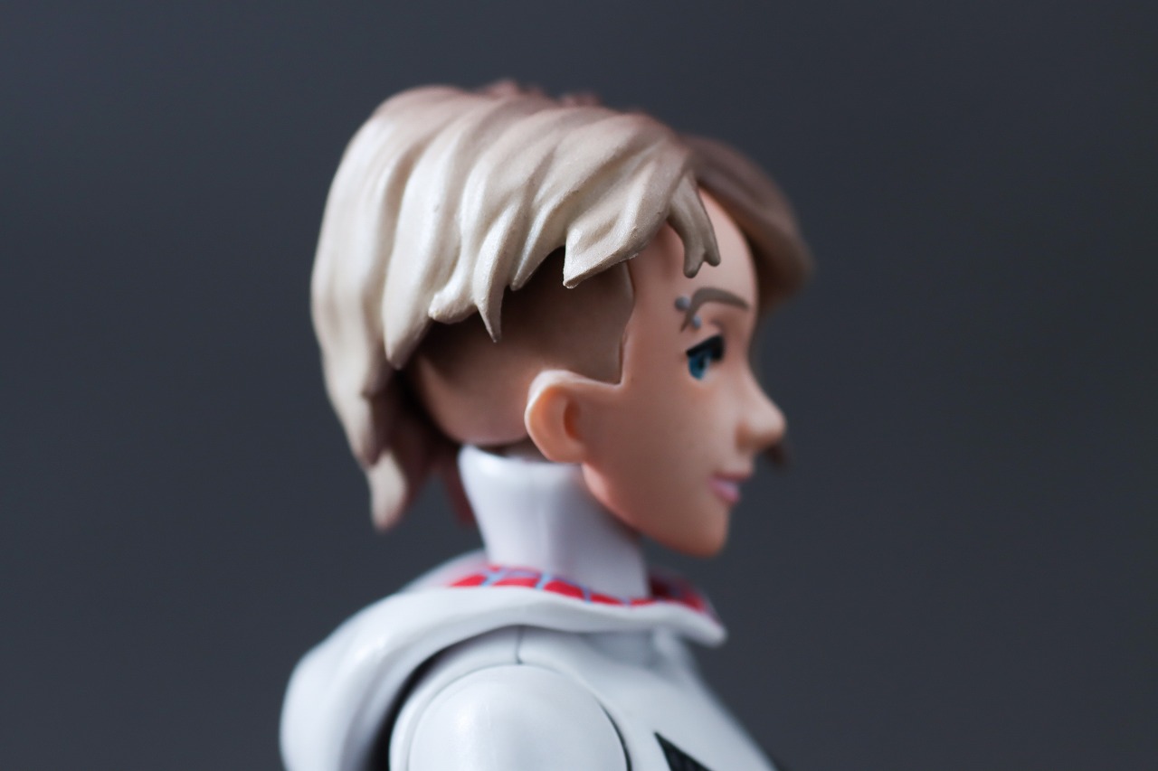 千値練 SVアクション　スパイダー・グウェン　レビュー　付属品　素顔ヘッド