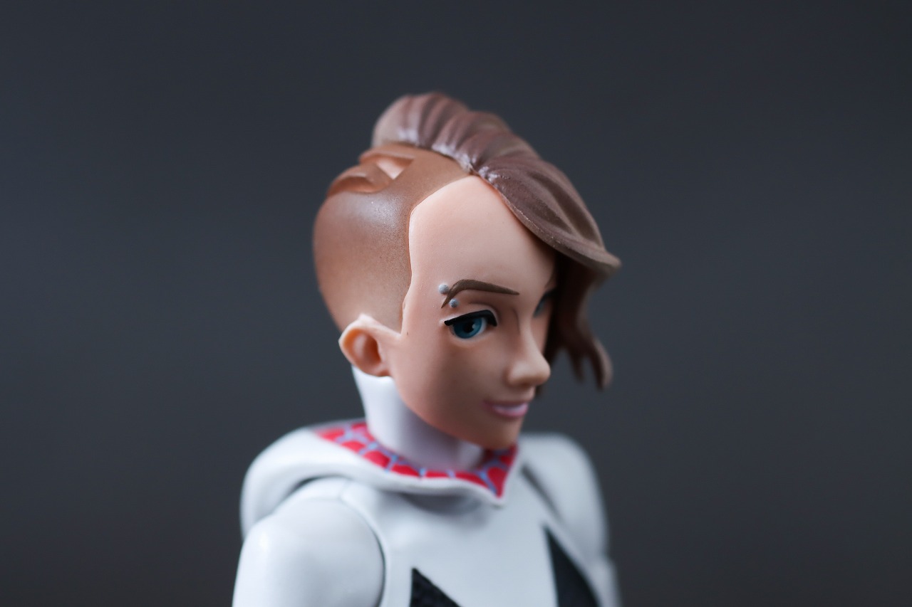 千値練 SVアクション　スパイダー・グウェン　レビュー　付属品　素顔ヘッド