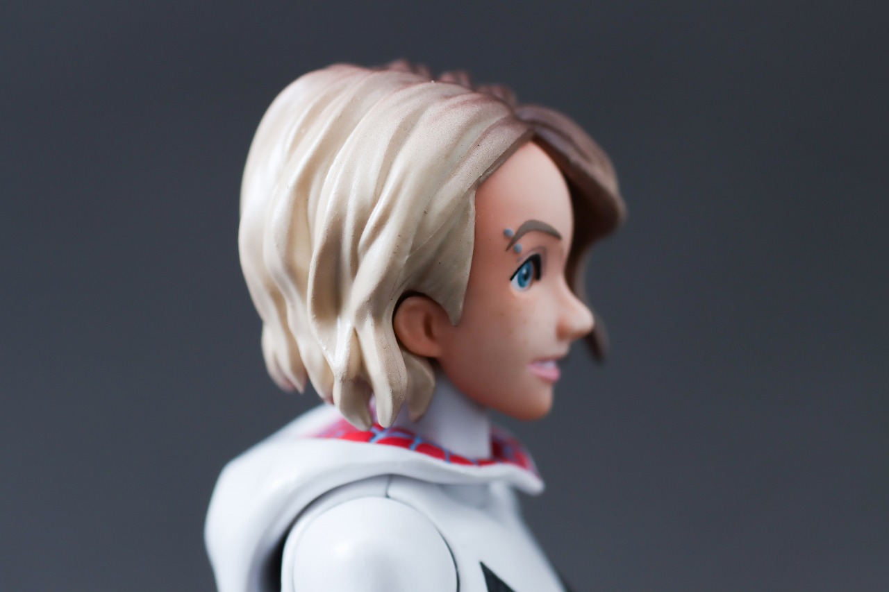 千値練 SVアクション　スパイダー・グウェン　レビュー　付属品　素顔ヘッド