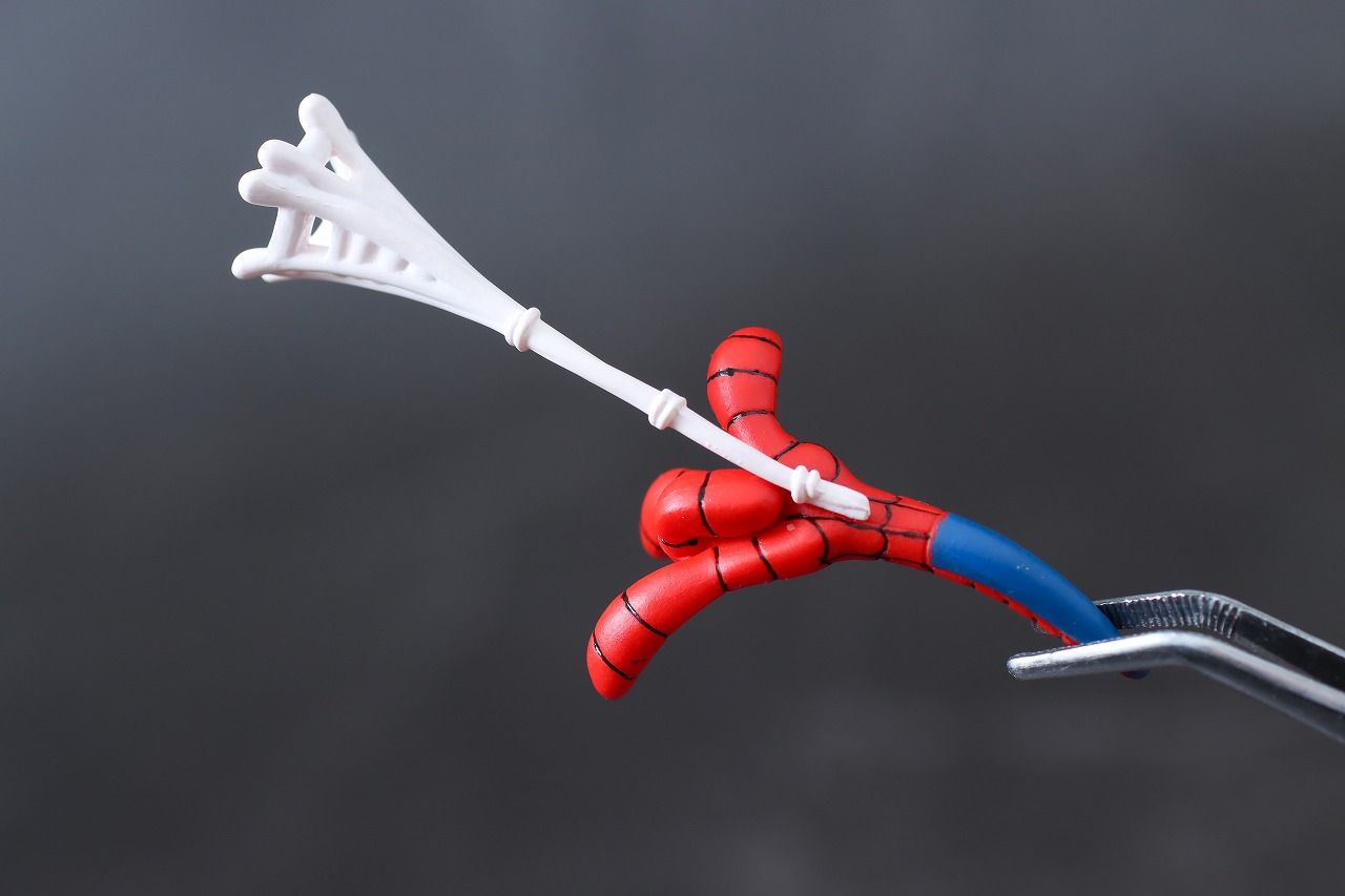 千値練 SVアクション　スパイダー・ハム　レビュー　付属品　ウェブ