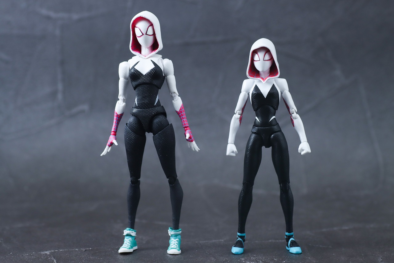 千値練 SVアクション　スパイダー・グウェン　レビュー　本体　S.H.フィギュアーツ　比較