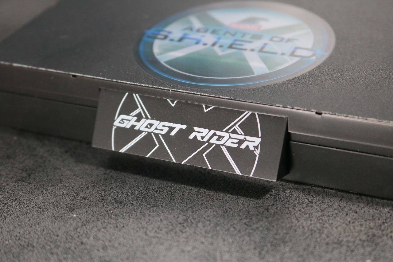 ホットトイズ　テレビ・マスターピース　ゴーストライダー　エージェント・オブ・シールド　レビュー　付属品　台座