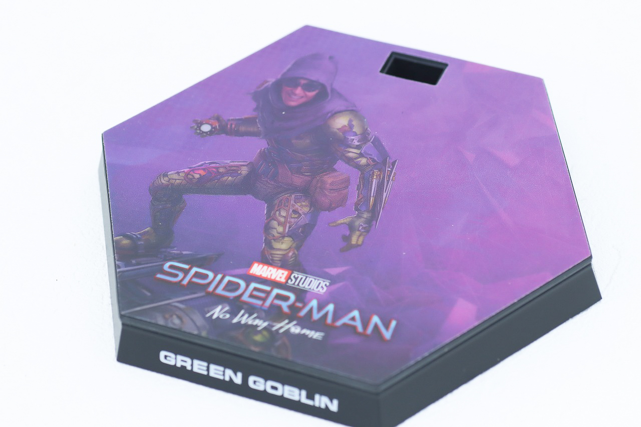 ホットトイズ　ムービー・マスターピース　グリーン・ゴブリン（アップグレードスーツ）　レビュー　付属品　台座