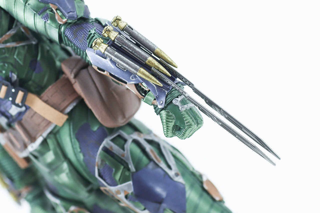 ホットトイズ　ムービー・マスターピース　グリーン・ゴブリン（アップグレードスーツ）　レビュー　付属品　ブレード