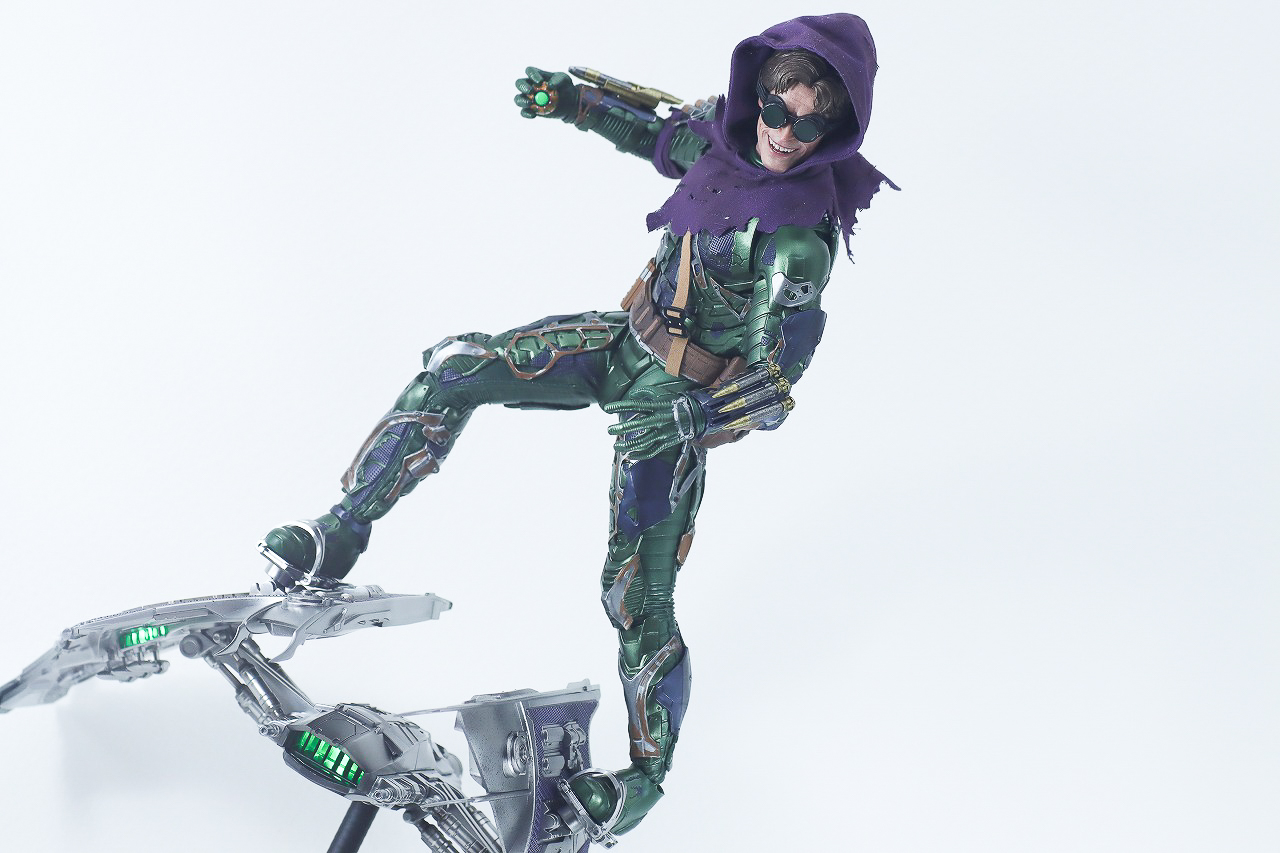 ホットトイズ　ムービー・マスターピース　グリーン・ゴブリン（アップグレードスーツ）　レビュー　アクション