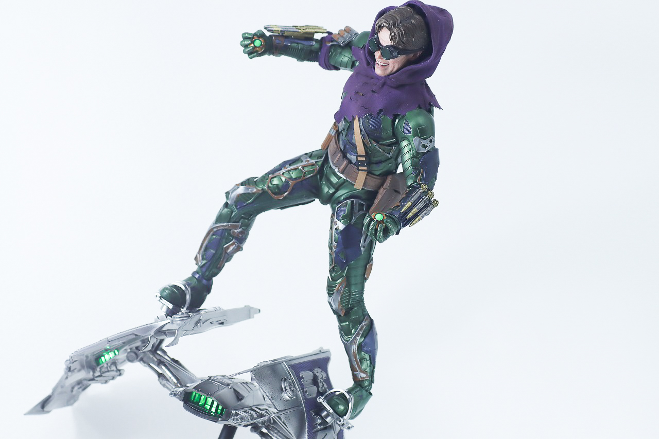 ホットトイズ　ムービー・マスターピース　グリーン・ゴブリン（アップグレードスーツ）　レビュー　アクション