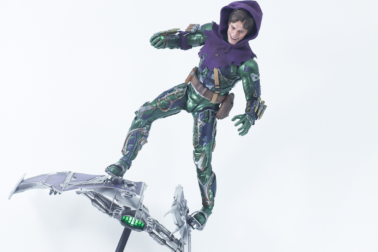 ホットトイズ　ムービー・マスターピース　グリーン・ゴブリン（アップグレードスーツ）　レビュー　アクション