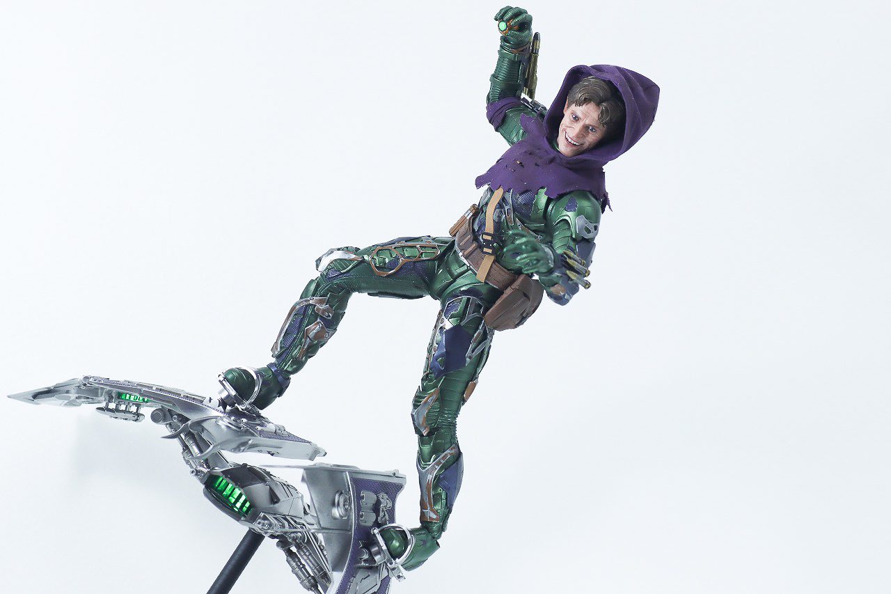 ホットトイズ　ムービー・マスターピース　グリーン・ゴブリン（アップグレードスーツ）　レビュー　アクション