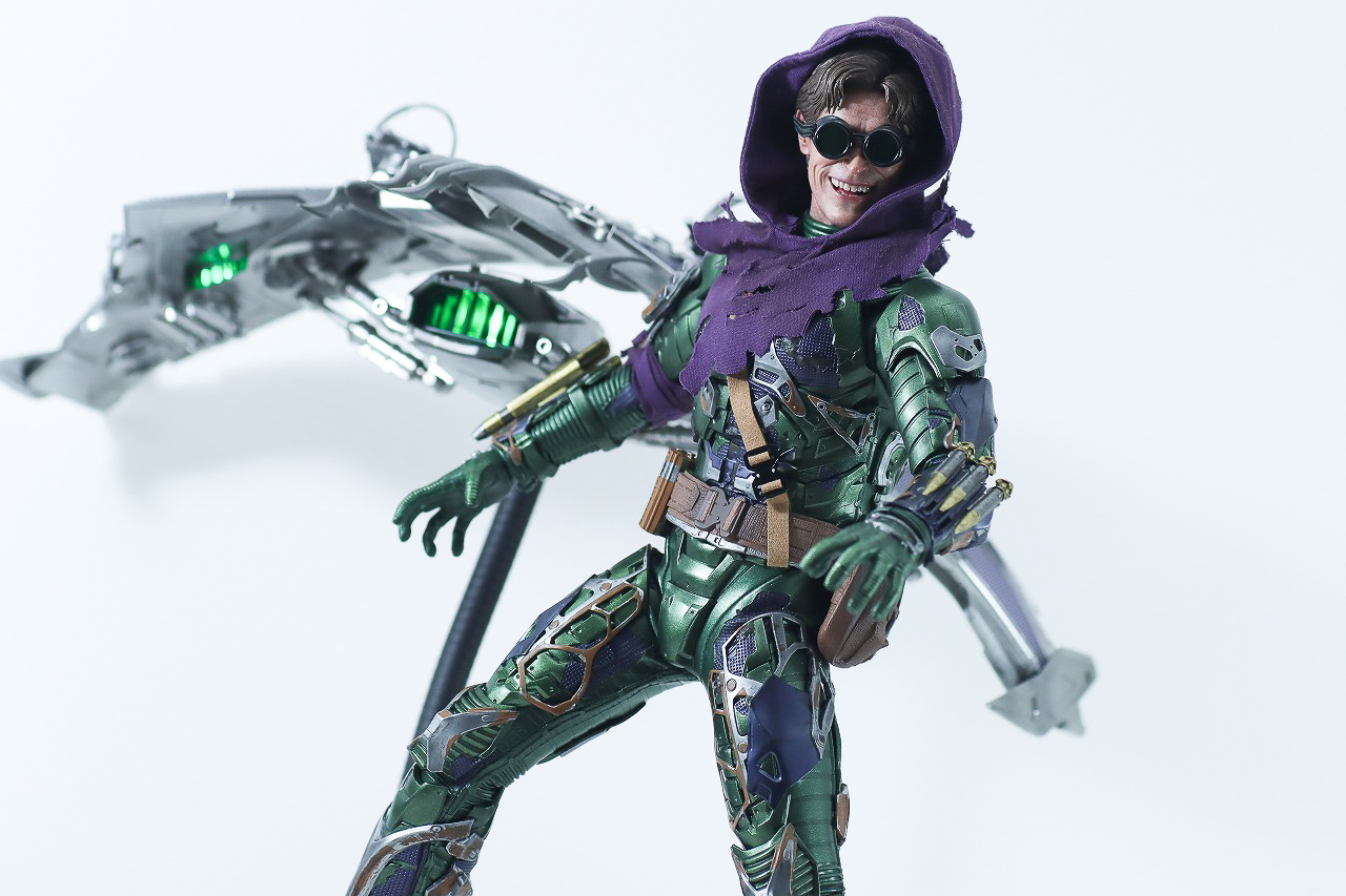 ホットトイズ　ムービー・マスターピース　グリーン・ゴブリン（アップグレードスーツ）　レビュー　アクション