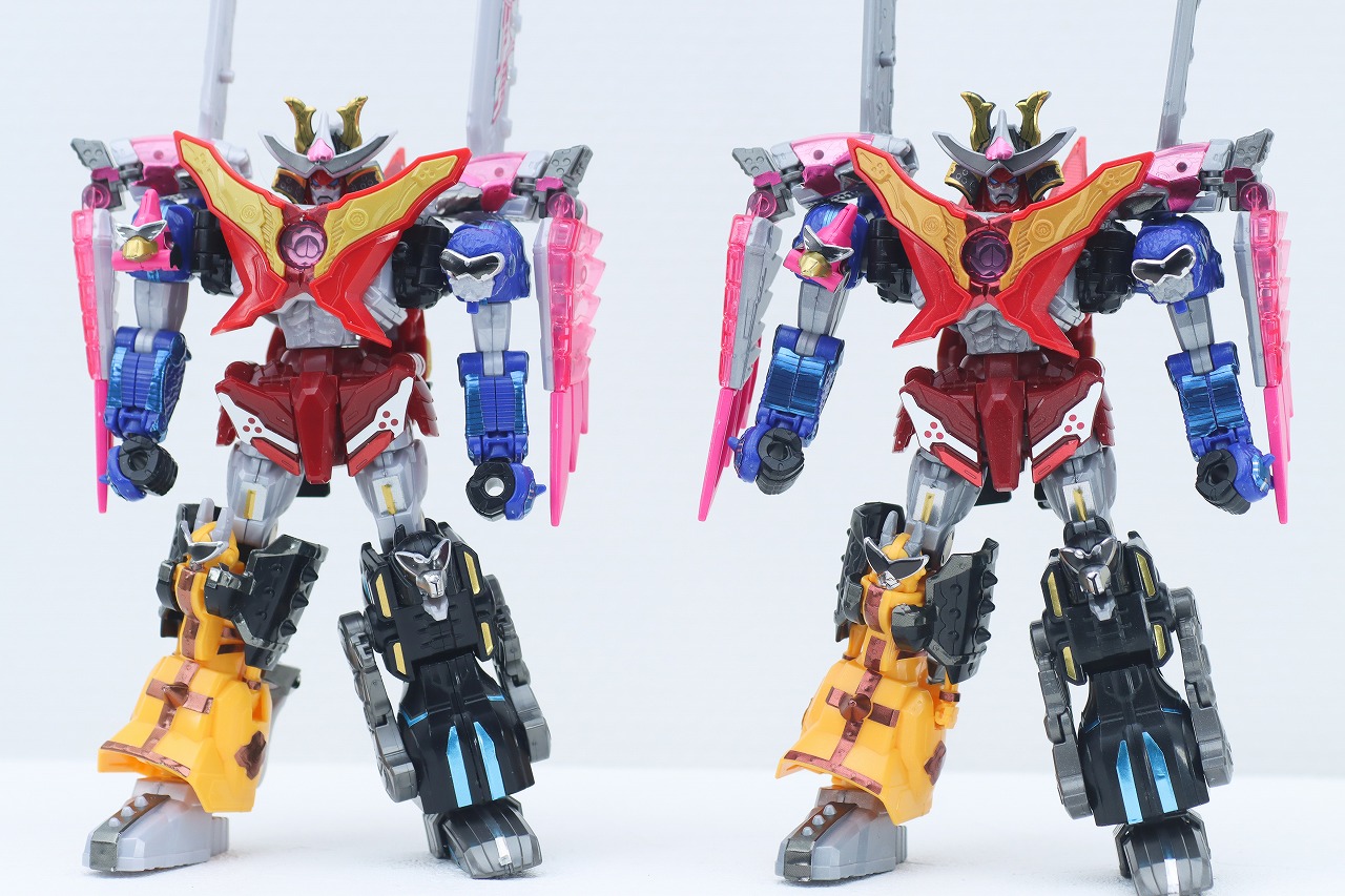 ミニプラ　トラドラオニタイジン極 お祭りメタリックVer.　レビュー　ドンオニタイジン　本体　通常版　比較