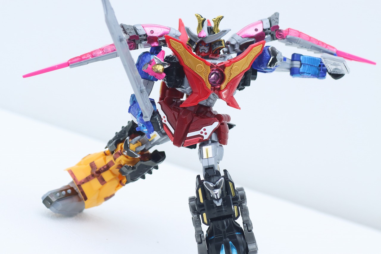 ミニプラ　トラドラオニタイジン極 お祭りメタリックVer.　レビュー　オニタイジン　アクション