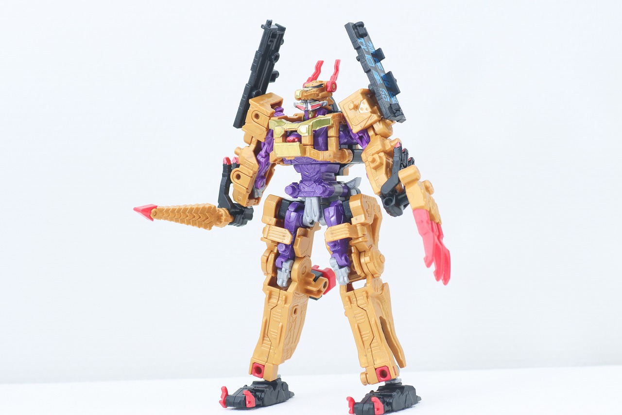 ミニプラ　トラドラオニタイジン極 お祭りメタリックVer.　レビュー　虎龍攻神（トラドラゴンジン）　本体