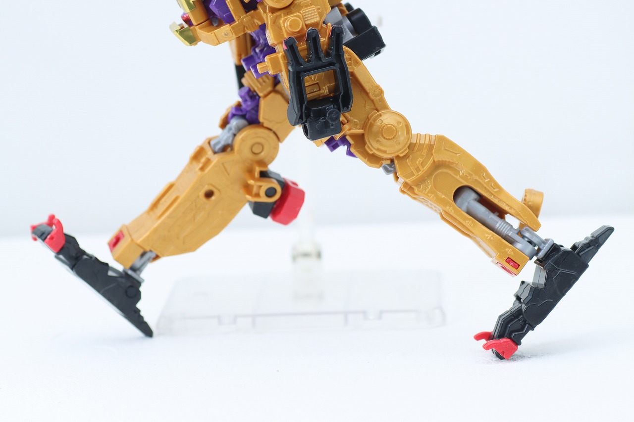 ミニプラ　トラドラオニタイジン極 お祭りメタリックVer.　レビュー　虎龍攻神（トラドラゴンジン）　可動範囲