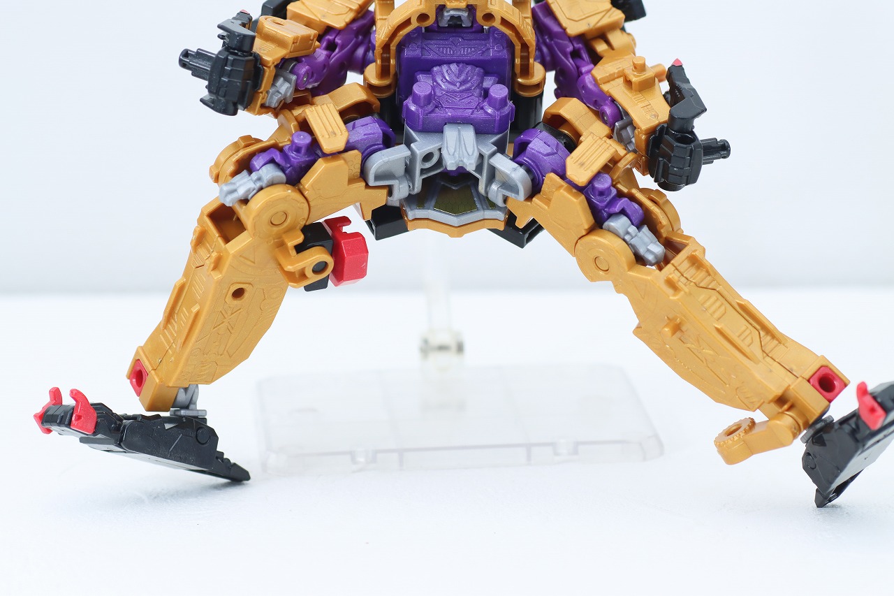 ミニプラ　トラドラオニタイジン極 お祭りメタリックVer.　レビュー　虎龍攻神（トラドラゴンジン）　可動範囲