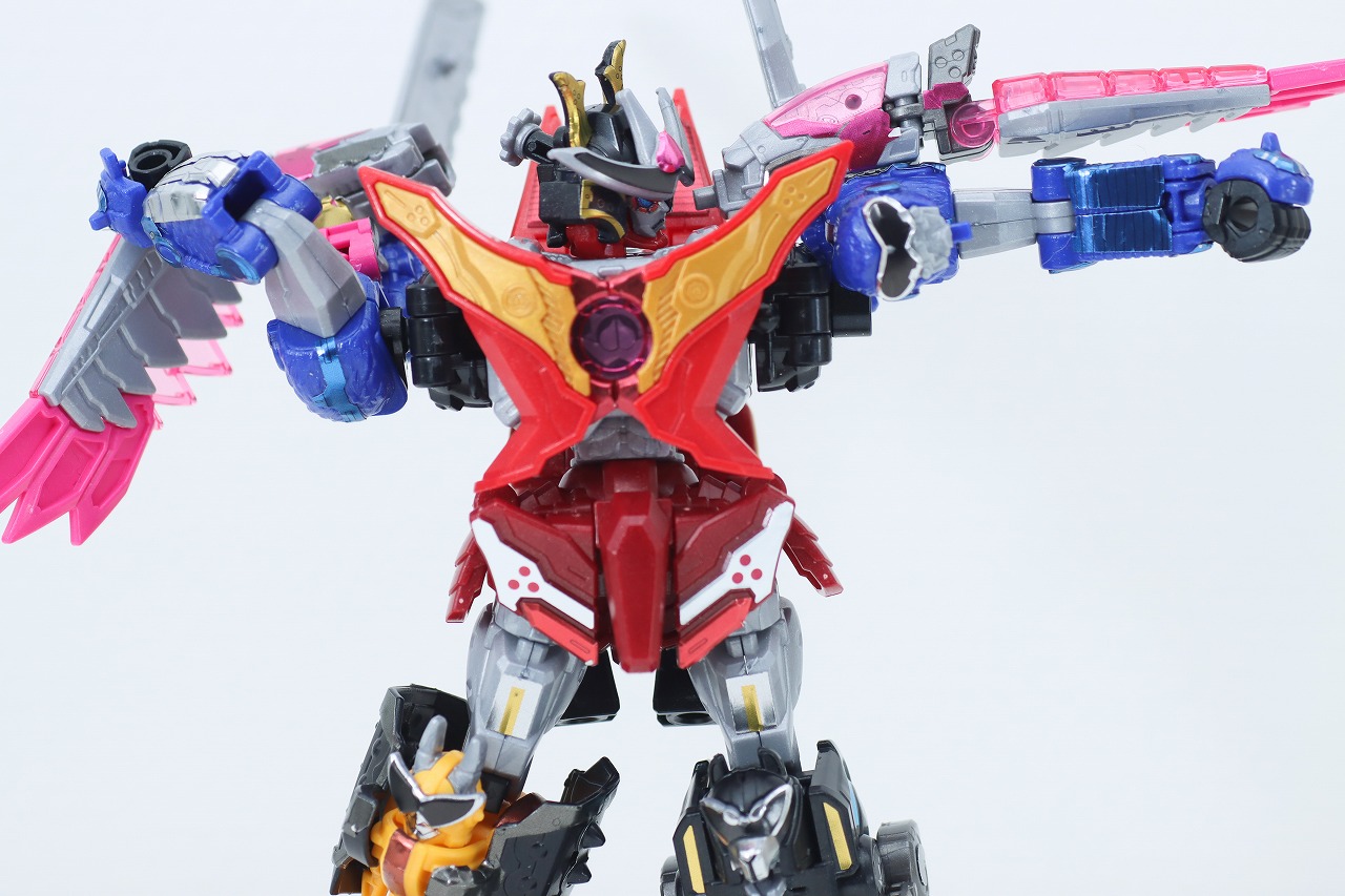 ミニプラ　トラドラオニタイジン極 お祭りメタリックVer.　レビュー　ドンオニタイジン　可動範囲