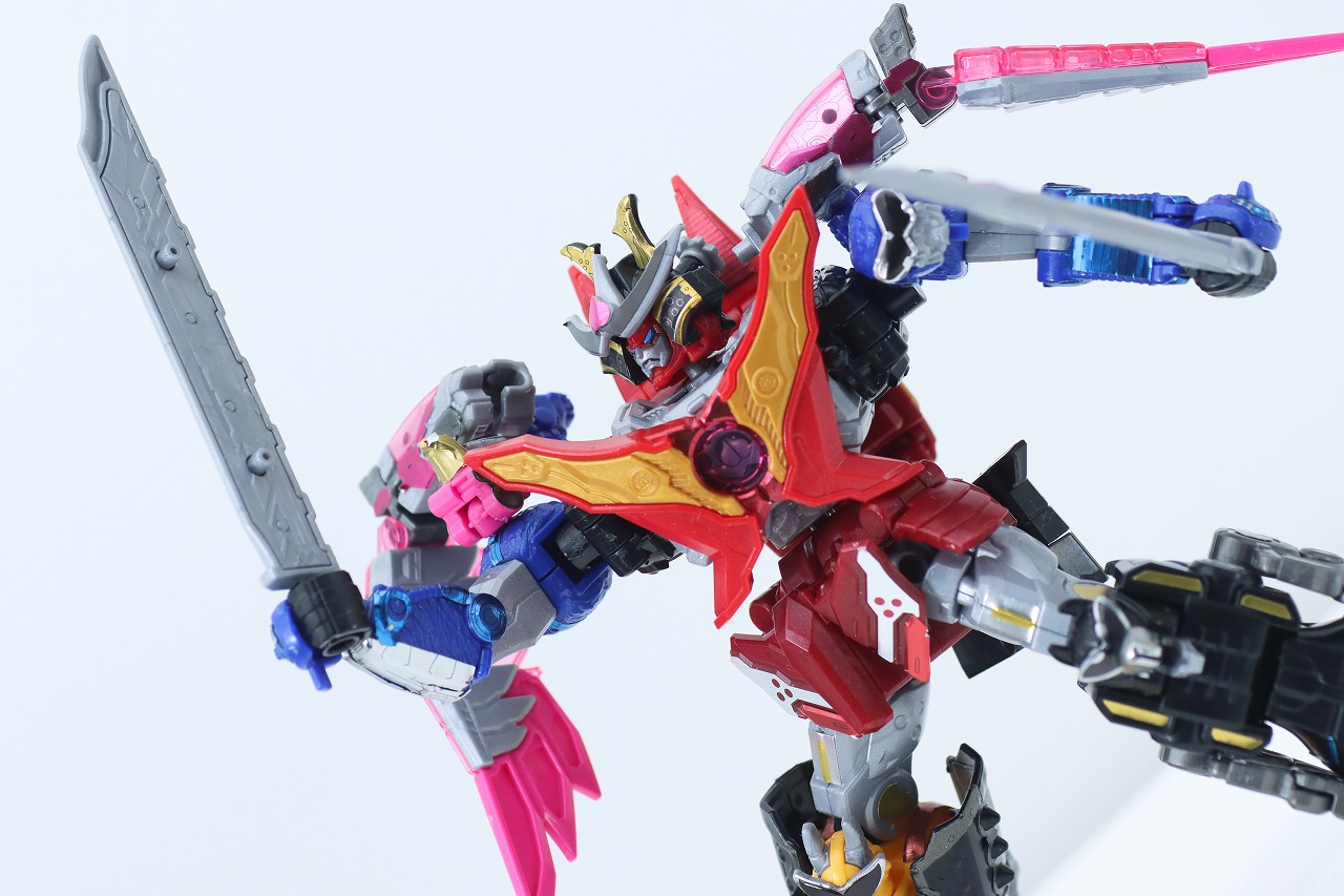 ミニプラ　トラドラオニタイジン極 お祭りメタリックVer.　レビュー　オニタイジン　アクション