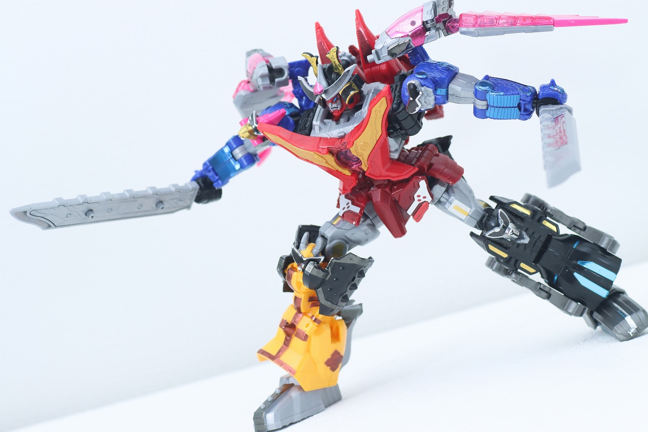 ミニプラ　トラドラオニタイジン極 お祭りメタリックVer.　レビュー　オニタイジン　アクション