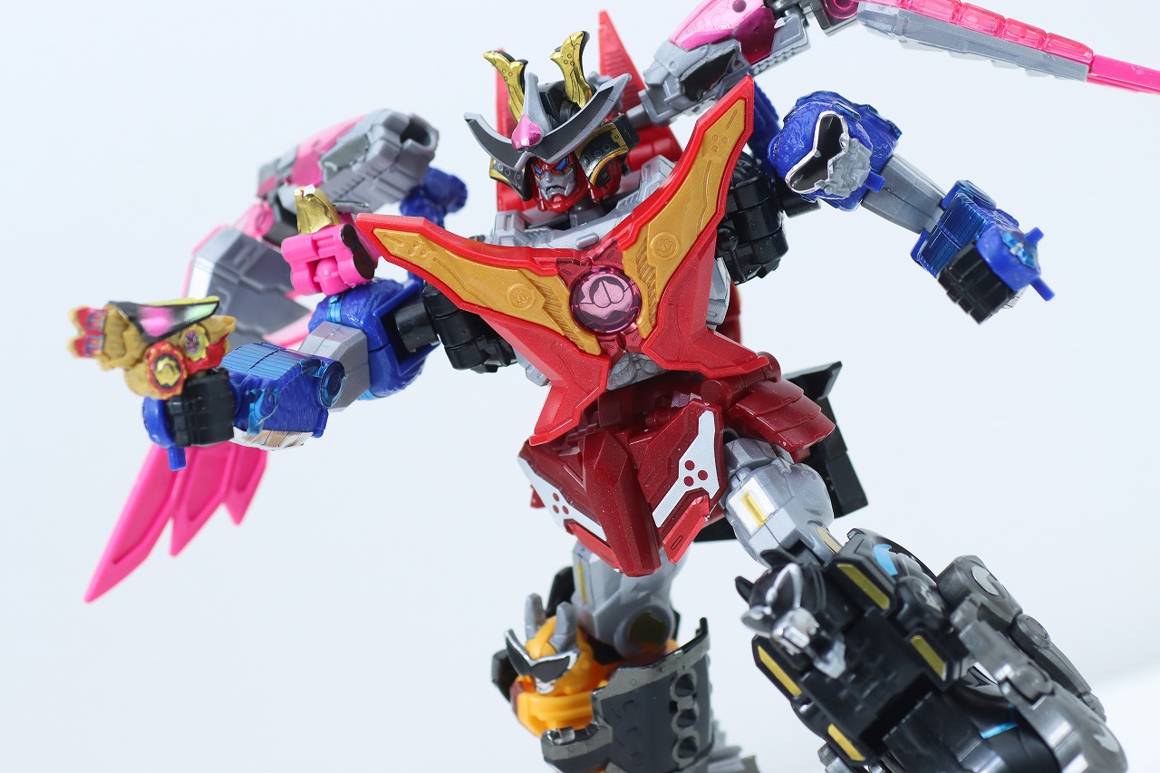 ミニプラ　トラドラオニタイジン極 お祭りメタリックVer.　レビュー　オニタイジン　アクション