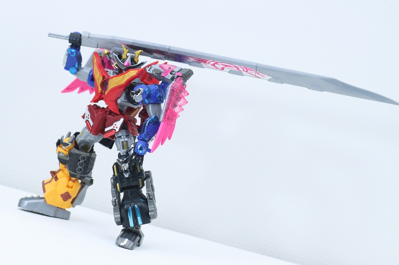 ミニプラ　トラドラオニタイジン極 お祭りメタリックVer.　レビュー　オニタイジン　アクション