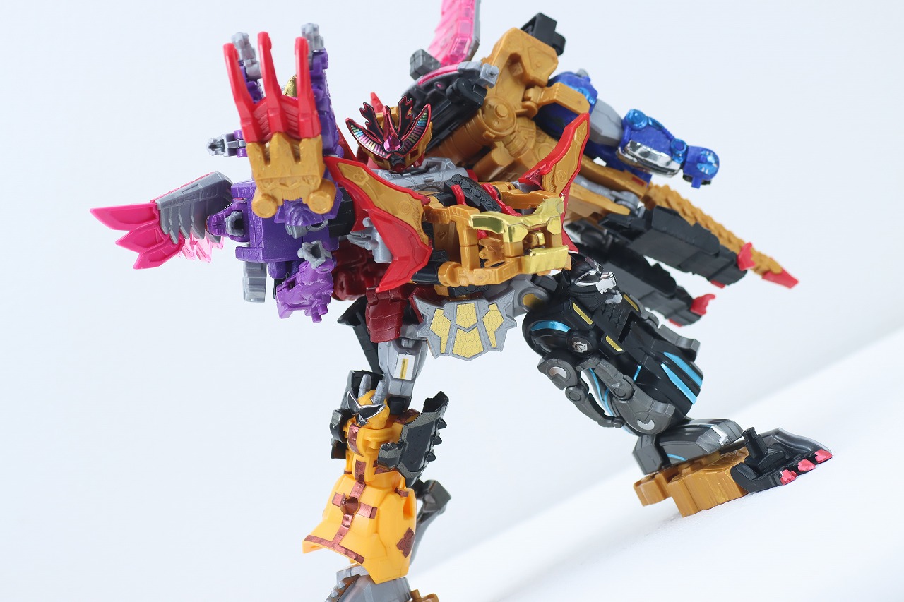 ミニプラ　トラドラオニタイジン極 お祭りメタリックVer.　レビュー　トラドラオニタイジン　アクション