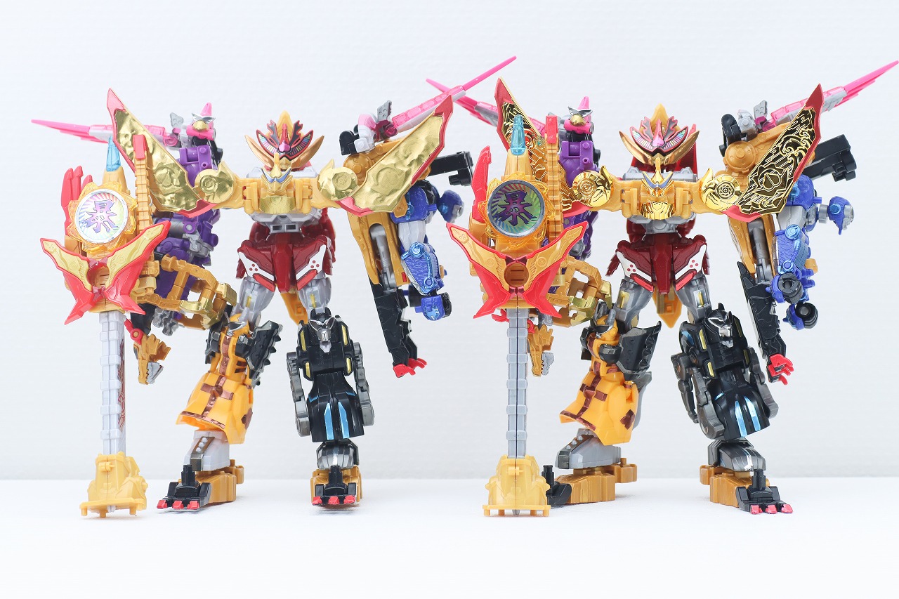 ミニプラ　トラドラオニタイジン極 お祭りメタリックVer.　レビュー　トラドラオニタイジン極　本体　通常版　比較