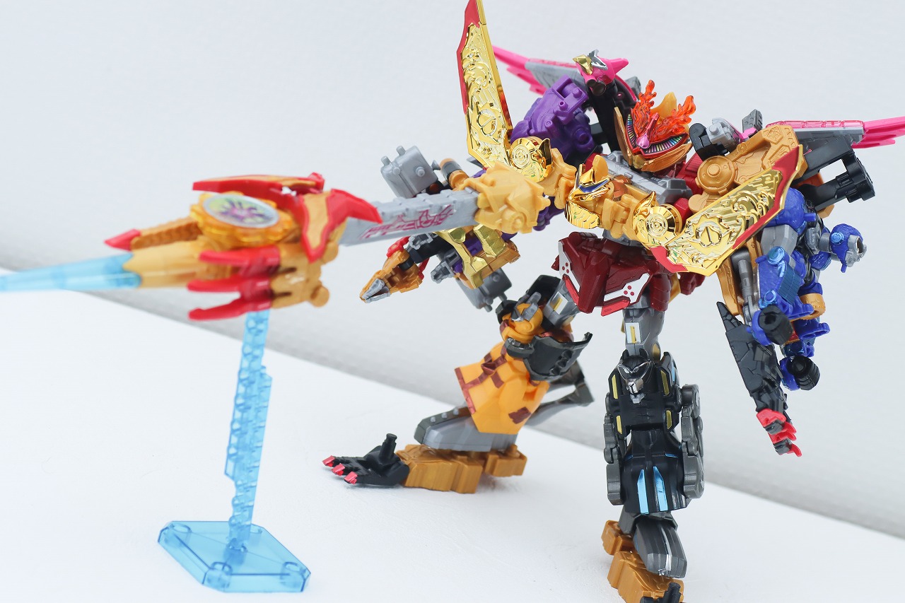 ミニプラ　トラドラオニタイジン極 お祭りメタリックVer.　レビュー　アクション