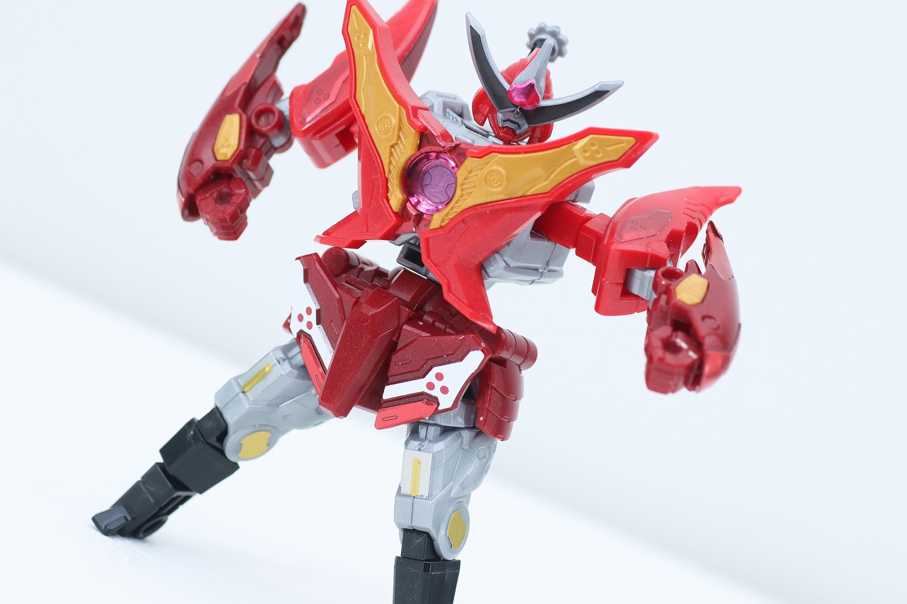 ミニプラ　トラドラオニタイジン極 お祭りメタリックVer.　レビュー　ドンロボタロウ　アクション