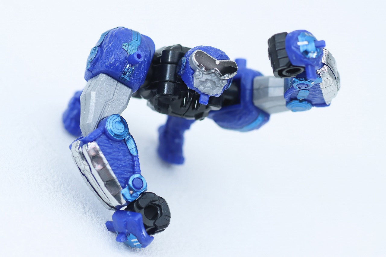 ミニプラ　トラドラオニタイジン極 お祭りメタリックVer.　レビュー　サルブラザーロボタロウ　アクション