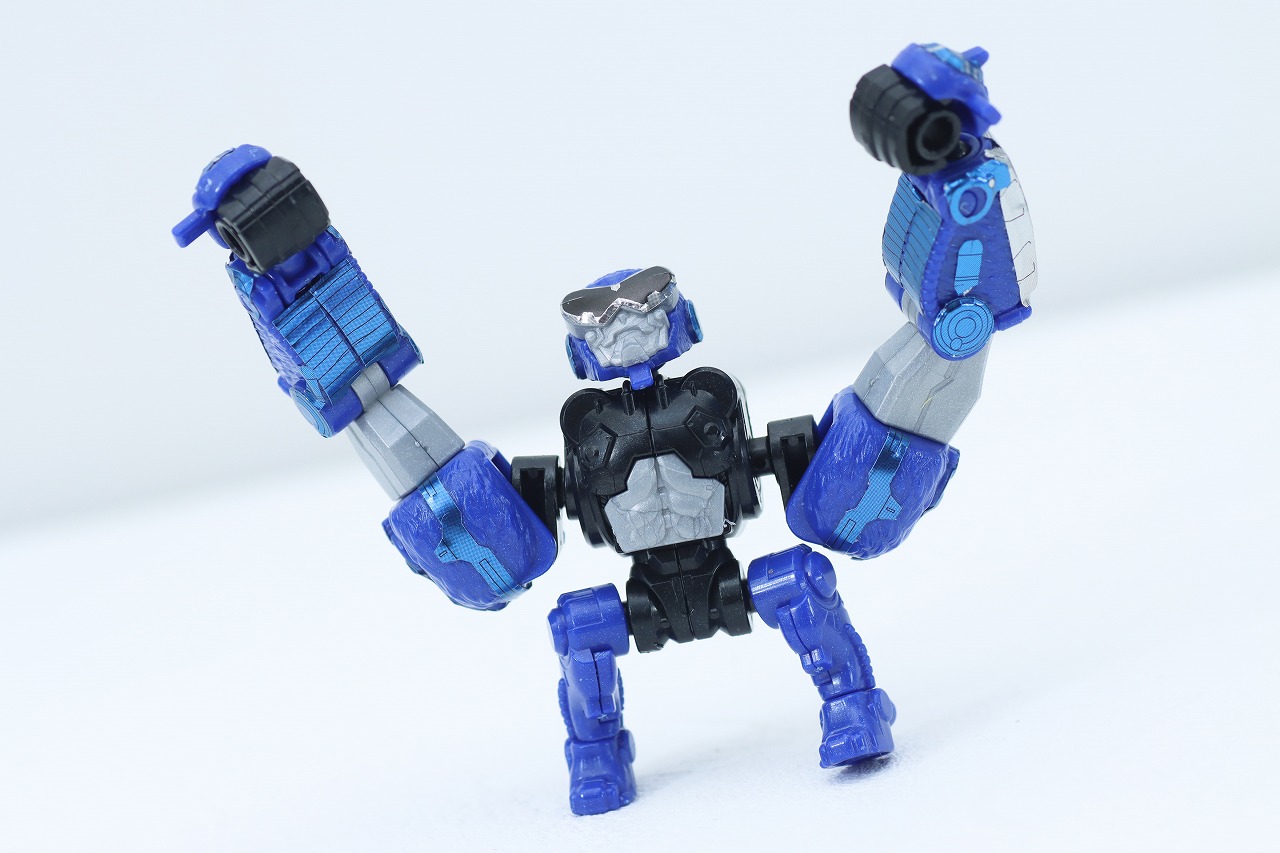 ミニプラ　トラドラオニタイジン極 お祭りメタリックVer.　レビュー　サルブラザーロボタロウ　アクション