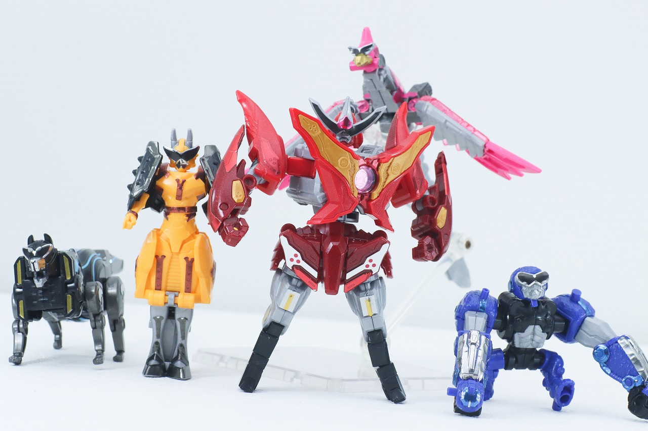 ミニプラ　トラドラオニタイジン極 お祭りメタリックVer.　レビュー　ロボタロウ　アクション