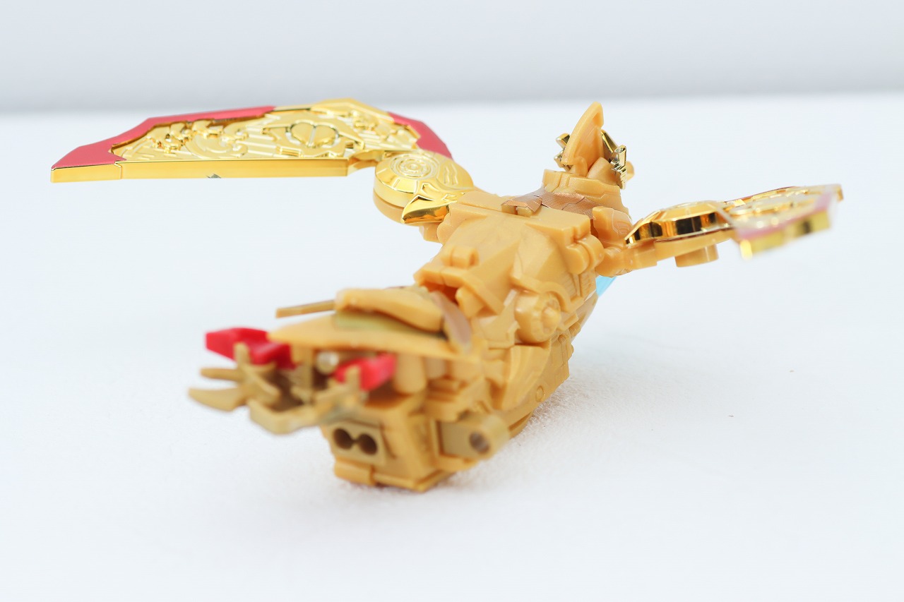 ミニプラ　トラドラオニタイジン極 お祭りメタリックVer.　レビュー　オミコシフェニックス　本体