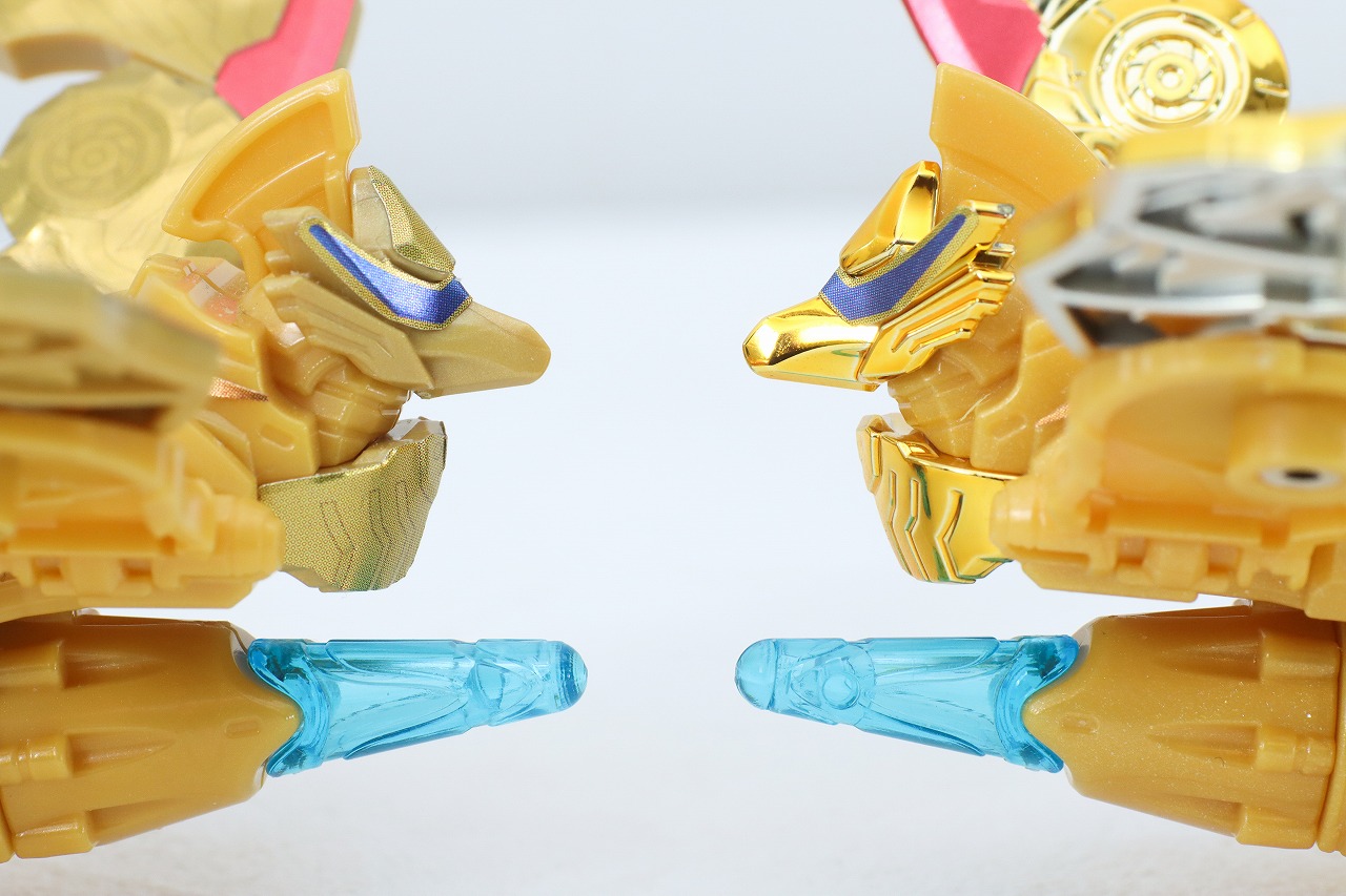 ミニプラ　トラドラオニタイジン極 お祭りメタリックVer.　レビュー　オミコシフェニックス　本体　通常版　比較