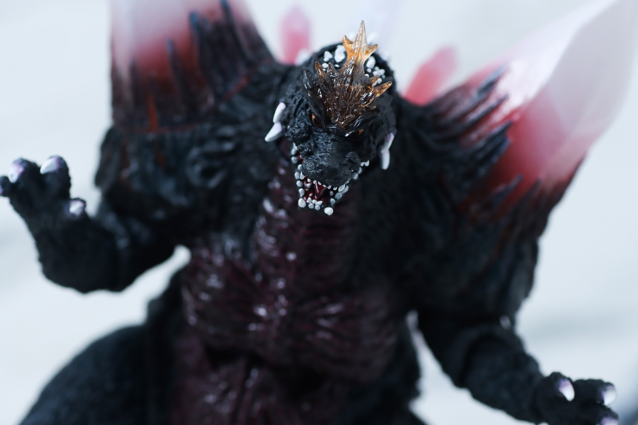 S.H.モンスターアーツ　スペースゴジラ 福岡決戦Ver.　レビュー　アクション