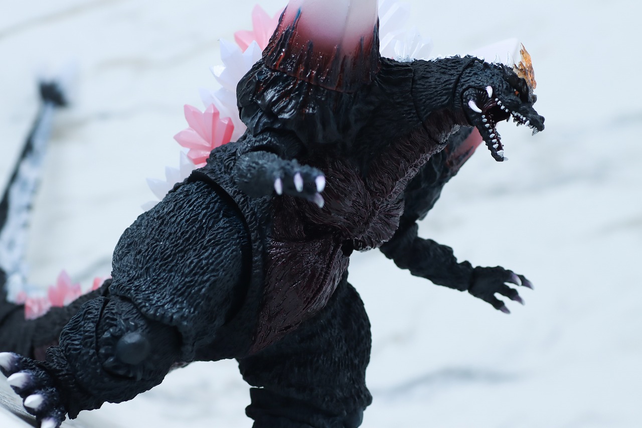 S.H.モンスターアーツ　スペースゴジラ 福岡決戦Ver.　レビュー　アクション