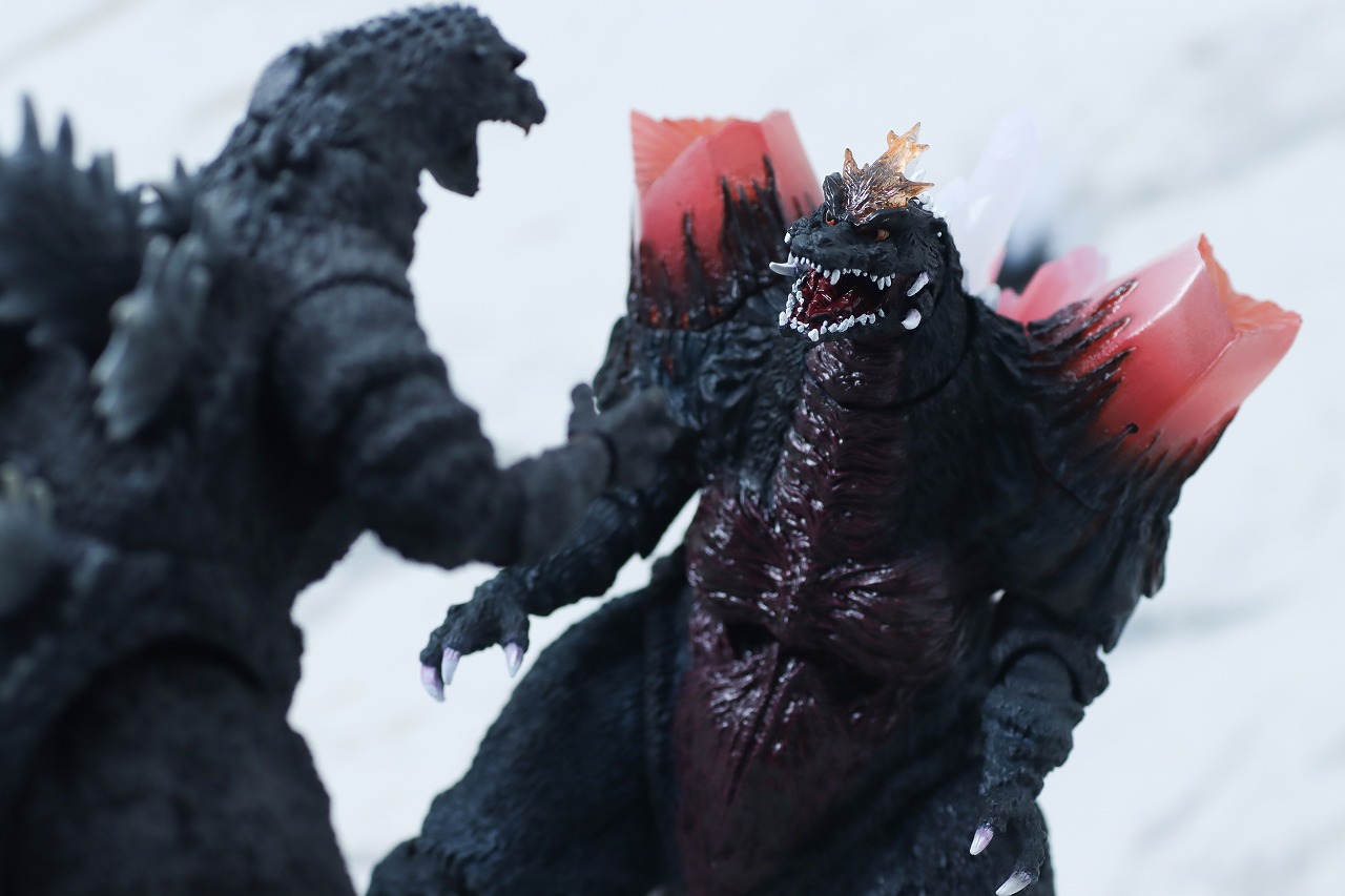 S.H.モンスターアーツ　スペースゴジラ 福岡決戦Ver.　レビュー　アクション