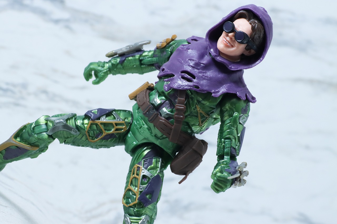 マーベルレジェンド　グリーン・ゴブリン アップグレードスーツ　レビュー　アクション　