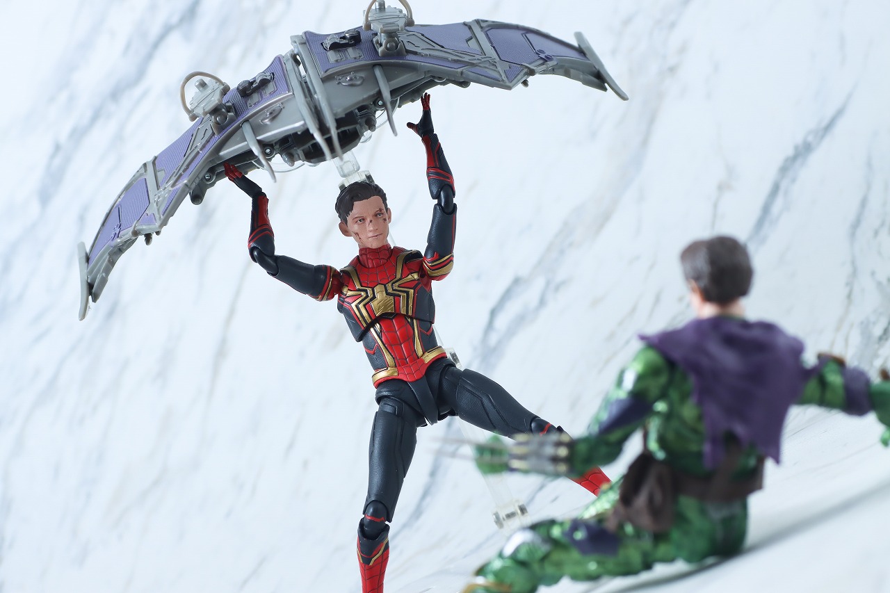 マーベルレジェンド　グリーン・ゴブリン アップグレードスーツ　レビュー　アクション　スパイダーマン　インテグレーテッドスーツ