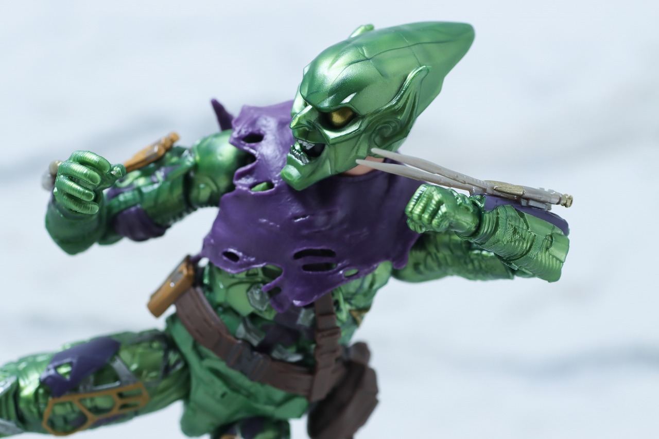 マーベルレジェンド　グリーン・ゴブリン アップグレードスーツ　レビュー　アクション　
