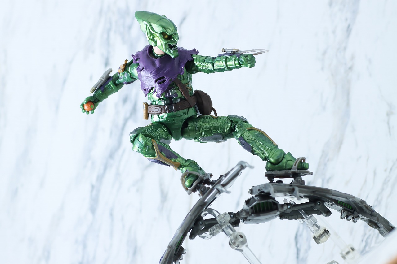 マーベルレジェンド　グリーン・ゴブリン アップグレードスーツ　レビュー　アクション　