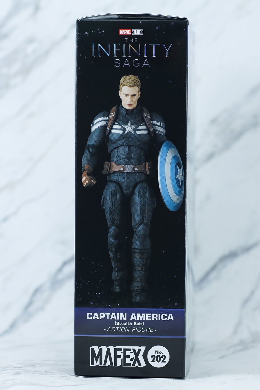 MAFEX　キャプテン・アメリカ　ステルススーツ　レビュー　パッケージ